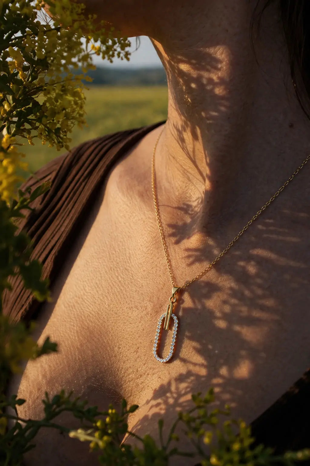 Linked Radiance 18K Gold Plated Necklace Women’s Interlocking Pendant DIONE CANADA