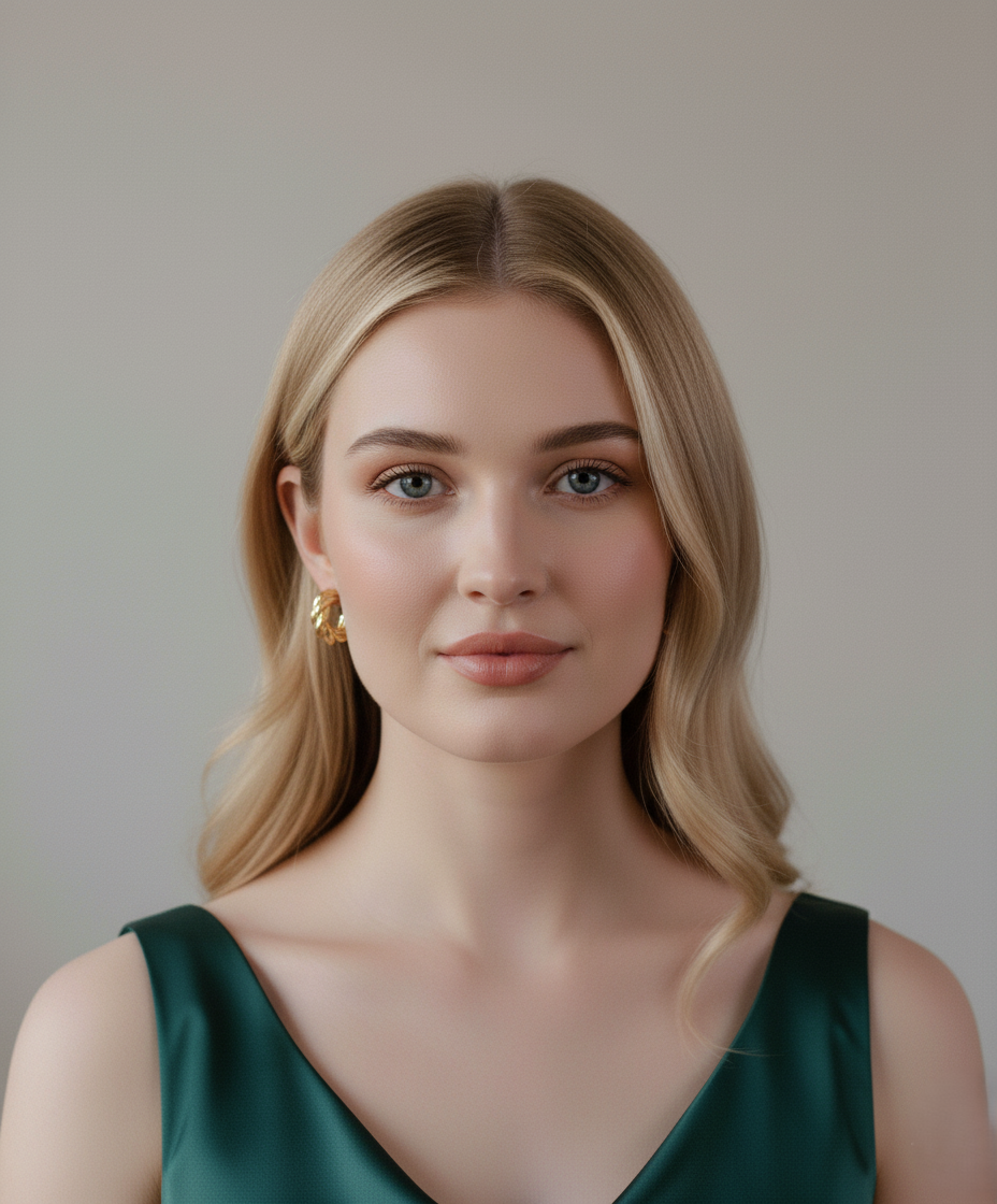 model-wearing-luxea-hoops-earrings-luxury-gold-jewelry-dione-canada